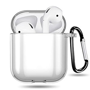 AirPods �P�[�X ���� �\�t�g TPU ������ LED�� �ϏՌ� �h�� �h�o �y�� ���C�����X�[�d ���h�~ �����h�~ �V���v���X���� �J���r�i�t�� (�N���A)