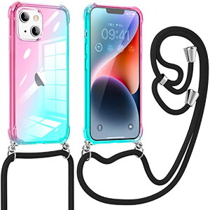 iPhone13 mini �P�[�X �V�����_�[ �l�b�N �N���A �X�g���b�v�t�� �O���f�[�V�����P�[�X �ϏՌ� ���^ TPU ���߉\ ���|�� ��|���P�[�X ���΂ݖh�~ �y�� �\�t�g ��̌^ ���킢�� �t�@�b�V���� �g