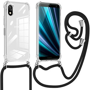 Xperia Ace III �P�[�X �V�����_�[ �O���f�[�V���� �X�g���b�v�t�� �N���A SO-53C SOG08�P�[�X �ϏՌ� ���^ TPU ���߉\ �l�b�N ���|�� ��|�� �΂߂����P�[�X ���΂ݖh�~ �y�� �\�t�g ��̌^ ���킢