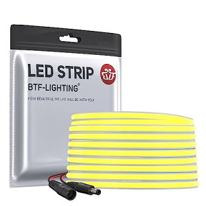 FCOB COB LED�e�[�v���C�g �����x �t���L�V�u�� LED�e�[�v���C�g 5M 480LEDs / m 2400LEDs / 5m �d���F 3000K ��5mm �X�g���b�v���C�g DC12V 6W / m �����\ �ό`�\ �ؒf�\ �Q�� �L�b�`���z�[�� �������� �G