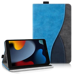 iPad 10.2 �P�[�X 2021 / 2020 / 2019 iPad 9 / 8 / 7 (2021 2020 2019) �J�o�[ �y�� ���^ Apple Pencil ���[�\ PU�������U�[ �X�^���h�@�\ �}���`�|�P�b�g �J�[�h���[ �S�ʕی� (���f���ԍ�A2602 A2603 A2604 A2605) �u��