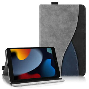 iPad 10.2 �P�[�X 2021 / 2020 / 2019 iPad 9 / 8 / 7 (2021 2020 2019) �J�o�[ �y�� ���^ Apple Pencil ���[�\ PU�������U�[ �X�^���h�@�\ �}���`�|�P�b�g �J�[�h���[ �S�ʕی� (���f���ԍ�A2602 A2603 A2604 A2605) ���C