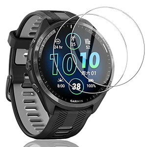 Garmin Forerunner 965 �K���X�t�B���� 2.5D���E���h�G�b�W���H �ی�t�B���� �����ߗ� �����K���X�t�B���� �d�x9H Garmin Forerunner 965 �Ή�[2���Z�b�g] ��������