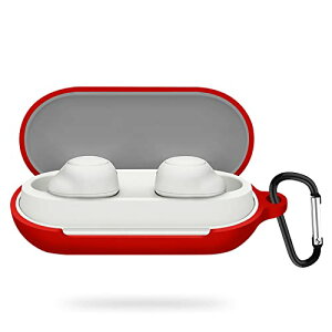 Sony wf-c700n �P�[�X �ɔ� �V���R�� LED�� �ϏՌ� �h�� �h�o �y�� ���C�����X�[�d ���h�~ �����h�~ �V���v���X���� �J���r�i�t�� (���b�h) ��������