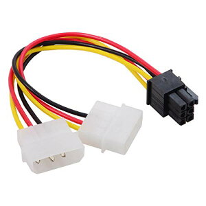 EPS 12 V�O���t�B�b�N�X�J�[�h�p Dual 4 Pin to PCIE 6 Pin�d���A�_�v�^�ϊ��P�[�u�� ��������