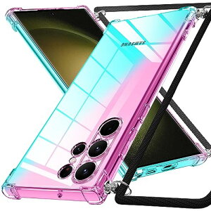 Galaxy S23 Ultra �P�[�X �N���A �\�t�g TPU �O���f�[�V�����P�[�X �ϏՌ� ���^ ���|�� �΂߂��� ��|���P�[�X ���΂ݖh�~ �y�� ��̌^ ���킢�� �t�@�b�V���� �g�уJ�o�[ �s���N / �O���[�� ������