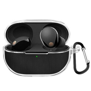 Sony wf-1000xm5 �P�[�X ���� �\�t�g TPU LED�� �ϏՌ� �h�� �h�o �y�� ���C�����X�[�d ���h�~ �����h�~ �V���v���X���� �J���r�i�t�� (�N���A)