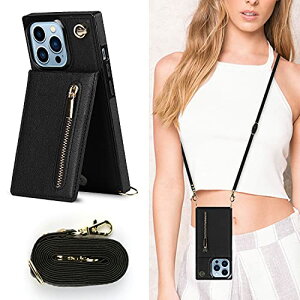 iPhone15 Pro Max �P�[�X �蒠�^ �X�}�z�P�[�X ���|�� �񂩂� �΂߂��� �V�����_�[�P�[�X ���z�^ �J�o�[ �J�[�h���[ [�㉺�J] Qi ���C�����X�[�d�Ή� �X�g���b�v�t�� �u���b�N ��������