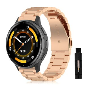 GARMIN Venu 3 �����o���h �����x���g �T�C�Y�����\ �r�W�l�X�� �X�e�����X ������� �����H��t�� GARMIN (�K�[�~��) Venu 3 �p �x���g (���[�Y�S�[���h) ��������
