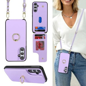 Galaxy A54 5G SC-53D SCG21 �P�[�X �蒠�^ �X�}�z �V�����_�[ �N���X�{�f�B ���|�� �񂩂� �΂߂��� �V�����_�[�P�[�X RFID ���z�^ �w�� �|�P�b�g�t�� [�㉺�J] �J�[�h���[ ��]�����O ���C �p�[�v�� 