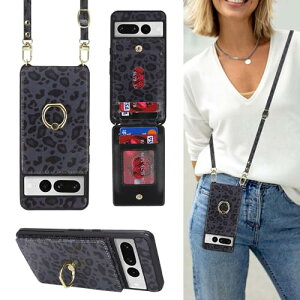 Google Pixel 7 Pro �P�[�X �蒠�^ �X�}�z �V�����_�[ �N���X�{�f�B ���|�� �񂩂� �΂߂��� �V�����_�[�P�[�X RFID ���z�^ �w�� �|�P�b�g�t�� [�㉺�J] �J�[�h���[ ��]�����O ���C �u���b�N