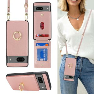 Google Pixel 7 �P�[�X �蒠�^ �X�}�z �V�����_�[ �N���X�{�f�B ���|�� �񂩂� �΂߂��� �V�����_�[�P�[�X RFID ���z�^ �w�� �|�P�b�g�t�� [�㉺�J] �J�[�h���[ ��]�����O ���C �s���N ��������