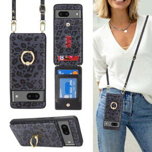 Google Pixel 7 �P�[�X �蒠�^ �X�}�z �V�����_�[ �N���X�{�f�B ���|�� �񂩂� �΂߂��� �V�����_�[�P�[�X RFID ���z�^ �w�� �|�P�b�g�t�� [�㉺�J] �J�[�h���[ ��]�����O ���C �u���b�N ��������