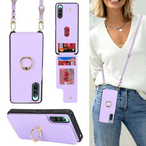 Xperia 10 IV �P�[�X �蒠�^ �X�}�z�V�����_�[ �N���X�{�f�B ���|�� �񂩂� �΂߂��� �V�����_�[ �|�P�b�g�t�� �㉺�J RFID�@�\ 360°��]�����O �p�[�v�� ��������