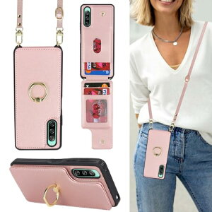 Xperia 10 iv SO-52C SOG07 A202SO �P�[�X �蒠�^ �X�}�z �V�����_�[ �N���X�{�f�B ���|�� �񂩂� �΂߂��� �V�����_�[ �|�P�b�g�t�� [�㉺�J] �蒠�^�P�[�X [RFID�@�\] ���z 360°��]�����O �s���N ����