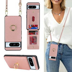 Google Pixel 8 Pro �P�[�X �蒠�^ �X�}�z�P�[�X �V�����_�[ �N���X�{�f�B ���|�� �񂩂� �΂߂��� �w�� �|�P�b�g�t�� ���z�^ [�㉺�J] �V�����_�[ RFID�@�\ �J�[�h���[ 360°��] �����O ���u ���C�@