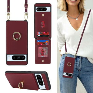 Google Pixel 8 Pro �P�[�X �蒠�^ �X�}�z�P�[�X �V�����_�[ �N���X�{�f�B ���|�� �񂩂� �΂߂��� �w�� �|�P�b�g�t�� ���z�^ [�㉺�J] �V�����_�[ RFID�@�\ �J�[�h���[ 360°��] �����O ���u ���C�@