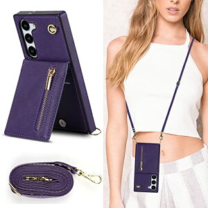 Galaxy S24 Plus �P�[�X �蒠�^ ���|�� �񂩂� �΂߂��� �V�����_�[�P�[�X ���z�^ �J�[�h���[ �V�����_�[ [�㉺�J] �J�o�[ ���u�� Qi ���C�����X�[�d�Ή� �X�g���b�v�t�� ���^ �y�� �p�[�v�� ����