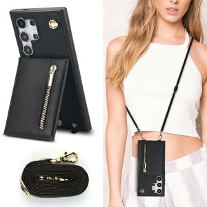 Galaxy S24 Ultra / SC-52E SCG26 �P�[�X �蒠�^ ���|�� �񂩂� �΂߂��� �V�����_�[�P�[�X ���z�^ �J�[�h���[ �V�����_�[ [�㉺�J] �J�o�[ ���u�� Qi ���C�����X�[�d�Ή� ��e�� �u���b�N ��������