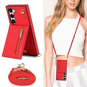 Galaxy S24 Plus �P�[�X �蒠�^ ���|�� �񂩂� �΂߂��� �V�����_�[�P�[�X ���z�^ �J�[�h���[ �V�����_�[ [�㉺�J] �J�o�[ ���u�� Qi ���C�����X�[�d�Ή� �X�g���b�v�t�� ���^ �y�� ���b�h ������
