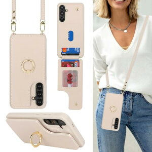Galaxy S24 Plus �P�[�X �蒠�^ �X�}�z�P�[�X �V�����_�[ �N���X�{�f�B ���|�� �񂩂� �΂߂��� �w�ʃ|�P�b�g�t�� ���z�^ [�㉺�J] �V�����_�[ [RFID�@�\] �J�[�h���[ 360°��]�����O ���u ���C�@�\ 