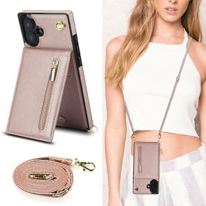 iPhone16 Plus �P�[�X �蒠�^ �X�}�z�P�[�X ���|�� �񂩂� �΂߂��� �V�����_�[�P�[�X ���z�^ �J�o�[ �J�[�h���[ [�㉺�J] Qi ���C�����X�[�d�Ή� �X�g���b�v�t�� �s���N ��������