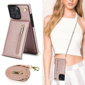 iPhone 16 Pro �P�[�X �蒠�^ �X�}�z�P�[�X ���|�� �񂩂� �΂߂��� �V�����_�[�P�[�X ���z�^ �J�o�[ �J�[�h���[ [�㉺�J] �J�[�h���� �N���X�{�f�B �X�g���b�v�t�� �s���N ��������