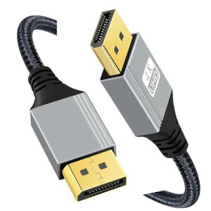 �f�B�X�v���C�|�[�g�P�[�u�� DisplayPort DP - DP �P�[�u�� 4K 60hz �P�[�u�� �V���o�[ �X���[�u Ultra-HD UHD �f�X�N�g�b�v �m�[�g�p�\�R�� ���j�^�[ �O���t�B�b�N �J�[�h�p �X�g���[�g (200cm) ��������