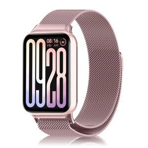 Xiaomi Smart Band 9 Pro / 8 Pro �����o���h �X�e�����X ���C�t�� �X�|�[�c�o���h �}�O�l�b�g�� ������� ���߉\ �����x���g �X�g���b�v Xiaomi Mi Band 9 Pro / 8 Pro �p (�s���N) ��������