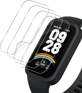 Xiaomi Band 9 Active �t�B���� Xiaomi Smart Band 9 Active �S�ʕی�t�B���� ��K���X �����ߗ� �ϏՌ� �h�w�� ���� TPU�ی�t�B���� �C�A�[�� �S�ʕی� [3������] ��������