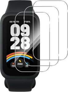 Xiaomi Band 9 Active �K���X�t�B���� �ی�t�B���� 2.5D���E���h�G�b�W���H �ی�t�B���� �����ߗ� Xiaomi Smart Band 9 Active �t�B���� �d�x9H Xiaomi Band 9 Active �Ή� [3���Z�b�g] ��������