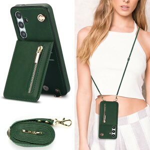 Galaxy S24 FE �P�[�X �蒠�^ ���|�� �񂩂� �΂߂��� �V�����_�[�P�[�X ���z�^ �J�[�h���[ �V�����_�[ [�㉺�J] �J�o�[ ���u�� Qi ���C�����X�[�d�Ή� �X�g���b�v�t�� ���^ �y�� �O���[�� ������