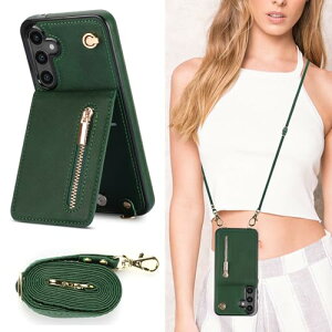 Galaxy S25 Plus �P�[�X �蒠�^ ���|�� �񂩂� �΂߂��� �V�����_�[�P�[�X ���z�^ �J�[�h���[ �V�����_�[ [�㉺�J] �J�o�[ ���u�� Qi ���C�����X�[�d�Ή� �X�g���b�v�t�� ���^ �y�� �O���[�� ����