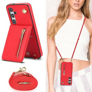 Galaxy S24 FE �P�[�X �蒠�^ ���|�� �񂩂� �΂߂��� �V�����_�[�P�[�X ���z�^ �J�[�h���[ �V�����_�[ [�㉺�J] �J�o�[ ���u�� Qi ���C�����X�[�d�Ή� �X�g���b�v�t�� ���^ �y�� ���b�h ��������