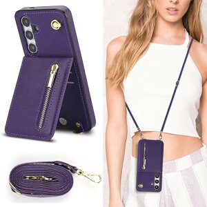 Galaxy S24 FE �P�[�X �蒠�^ ���|�� �񂩂� �΂߂��� �V�����_�[�P�[�X ���z�^ �J�[�h���[ �V�����_�[ [�㉺�J] �J�o�[ ���u�� Qi ���C�����X�[�d�Ή� �X�g���b�v�t�� ���^ �y�� �p�[�v�� ������