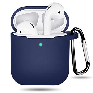 AirPods �P�[�X �ɔ� �V���R�� LED�� �ϏՌ� �h�� �h�o �y�� ���C�����X�[�d ���h�~ �����h�~ �V���v���X���� �J���r�i�t�� (�u���[) ��������