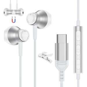 �^�C�v C �C���z�� �L���C���z�� ���C�݌v iPhone16 USB Type C �C���z�� �}�C�N�t�� HIFI���� �d�ቹ ���K�ȑ����� �l�ԍH�w Bluetooth�ڑ��s�v �x���Ȃ� �C���t�H�� �ʘb�e�����[�N �ݑ�Ζ� / iPhone 16