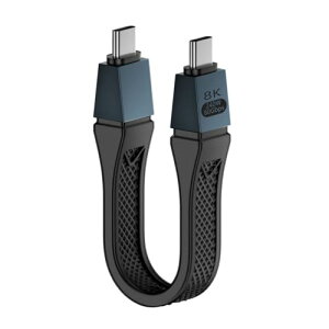 USB�P�[�u�� USB5.0 80Gbps �t���b�g�X���� FPC �P�[�u�� 13cm 240W 16K@30hz 8K@60Hz 5K@60Hz USB4.0 Thunderbolt3 / 4 / 5 �Ή� ��������
