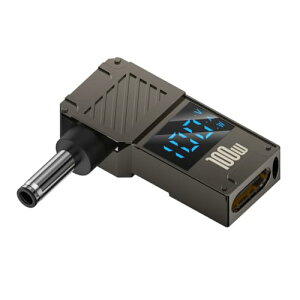 USB�A�_�v�^�[ Type C USB-C ���� ���� DC 4.5x3.0mm �W���b�N �X�}�[�g LED �f�B�X�v���C 100W �o�͓d�� 20V 5A PD �[�d 65W �A�_�v�^�[ DELL ���b�v�g�b�v�ƌ݊������� ��������