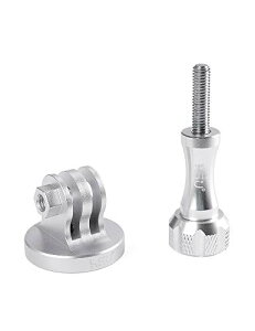 �A���~ �O�r �}�E���g �A�_�v�^�Z�b�g �܂݃l�W�t�� GoPro Hero12 / 11 / 10 / 9 / 8 / 7 / 6 / 51 / 4�l�W�̌��t���̃J�����ɑΉ� (�V���o�[)