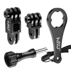 �A�N�V�����J���� �����A�[�� gopro �����A�_�v�^�[ �A���~�� gopro �}�E���g �����`�ƃl�W�t�� GoPro Hero13 / 12 / 11 / 10 / 9 / 8 / 7 / 6 / 5�Ȃǂ̃A�N�V�����J���� �A�N�Z�T���[ (�u���b�N) ��������