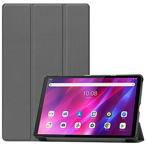 Lenovo Tab K10 �P�[�X �y�� ���^ PU ���U�[ �X�}�[�g �J�o�[ �ϏՌ� ���h�~ �N���A �n�[�h �w�� �P�[�X �O�܂� �X�^���h �I�[�g�X���[�v �E�F�C�N�A�b�v �@�\ ���m�{ Tab K10 10.3�C���` TB-X6C6 (�O��