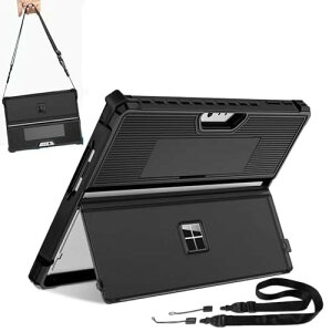 Surface Pro 8�P�[�X �V�����_�[�X�g���b�v �n���h�X�g���b�v&�u���P�b�g�J�o�[�t�� �� �Ռ� �ی�J�o�[�I�[���C������ �X�^���h�@�\ �}�C�N���\�t�gSurface Pro 13�C���`�J�o�[ ���^ �y�� �L�[�{