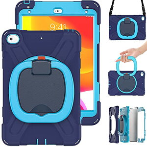 iPad Mini 5 / Mini 4�P�[�X iPad 7.9�C���` Mini ��5 / 4���� �J�o�[ �ϏՌ� ��� 360�x��]�X�^���h �n���h���t�� ���F ���킢�� �A�C�p�b�h mini5 mini4 �P�[�X �y���V�����[ ������t�� ���|�� �΂ߊ|�� 