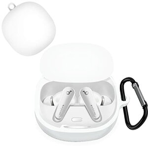 Anker Soundcore Liberty 4 �P�[�X �ی�J�o�[ �ی�P�[�X �V���R���P�[�X �����[�d�\ �S�ʕی� �����h�~ �L�Y�h�~ �ϏՌ� �h�o �y�� ���[ �J���r�i�t�� Soundcore Liberty 4�J�o�[ �J���r�i �z���C�g