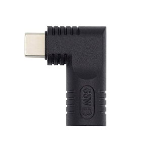 DC�W���b�N7.4 x 5.0 mm����USB-C�A�_�v�^Type-C�R�l�N�^�X��90�x�d���v���O�[�d�A�_�v�^ �m�[�g�p�\�R��65 W�ɓK�p ��������