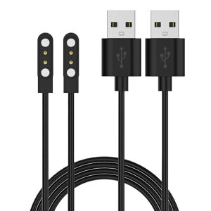 CMF By Nothing Watch �[�d�P�[�u�� ���C�[�d�� 1.2M USB-A �[�d�P�[�u�� CMF By Nothing Watch Pro2 / Nothing Watch Pro (�u���b�N) [2�{] ��������