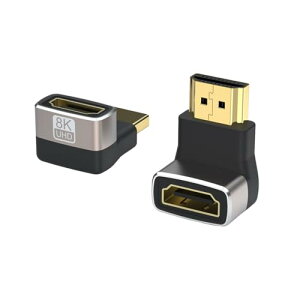 HDMI�A�_�v�^�[ L�^ HDMI �I�X - HDMI ���X�A�_�v�^ 90�x+270�x HDMI �����A�_�v�^ 48Gbps HDMI 2.1�A�_�v�^ 8K@60Hz 4K@120Hz �e���r HDR �t��HD �|�[�^�u���f�B�X�v���C�p�A�^�b�`�����g[2�Z�b�g] ��������