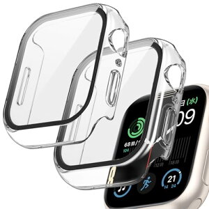 �y2����z Apple Watch �J�o�[ Series 10 / 9 / 8 / 7 / 6 / 5 / 4 / Se2 / Se �A�b�v���E�H�b�` �P�[�X 42mm �h�� PC�f�ނƃK���X�t�B������̌^ iwatch �ی�J�o�[ �ϏՌ� �����^ ���� �y�� 9H�d�x �����ߗ� �S