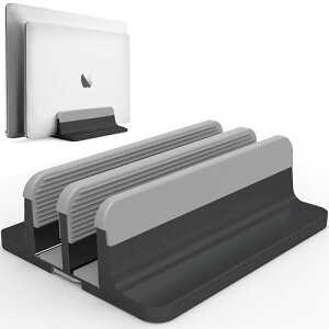 �m�[�g�p�\�R���X�^���h �m�[�gPC�X�^���h �c�u�� 2��p �������\ �A���~������ Vertical Laptop Double Stand for MacBook Pro Air Mini Clamshell Mode & All Notepc�N�����V�F�����[�h���m�[�g�p�\�R���S�ʑΉ�
